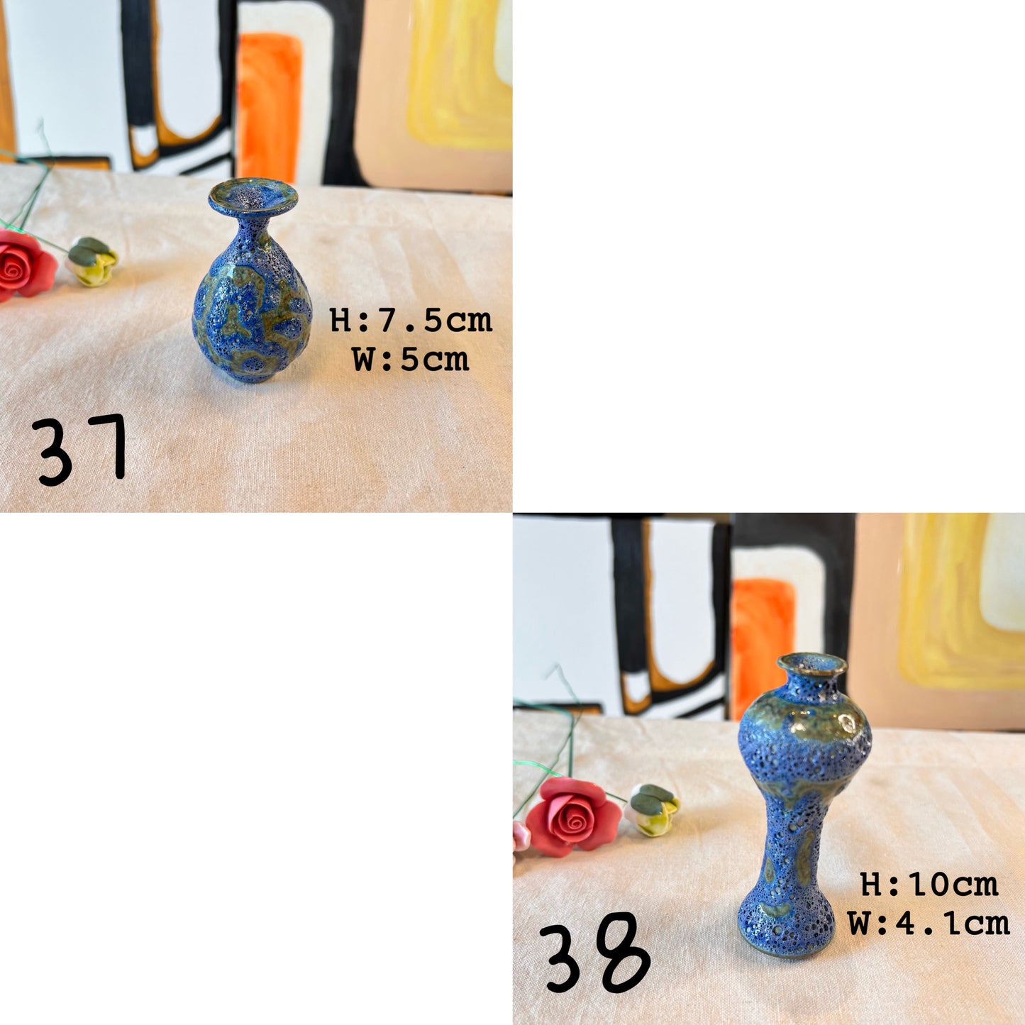 Desktop Art Tiny Vase Decor & 100% Handmade Vase