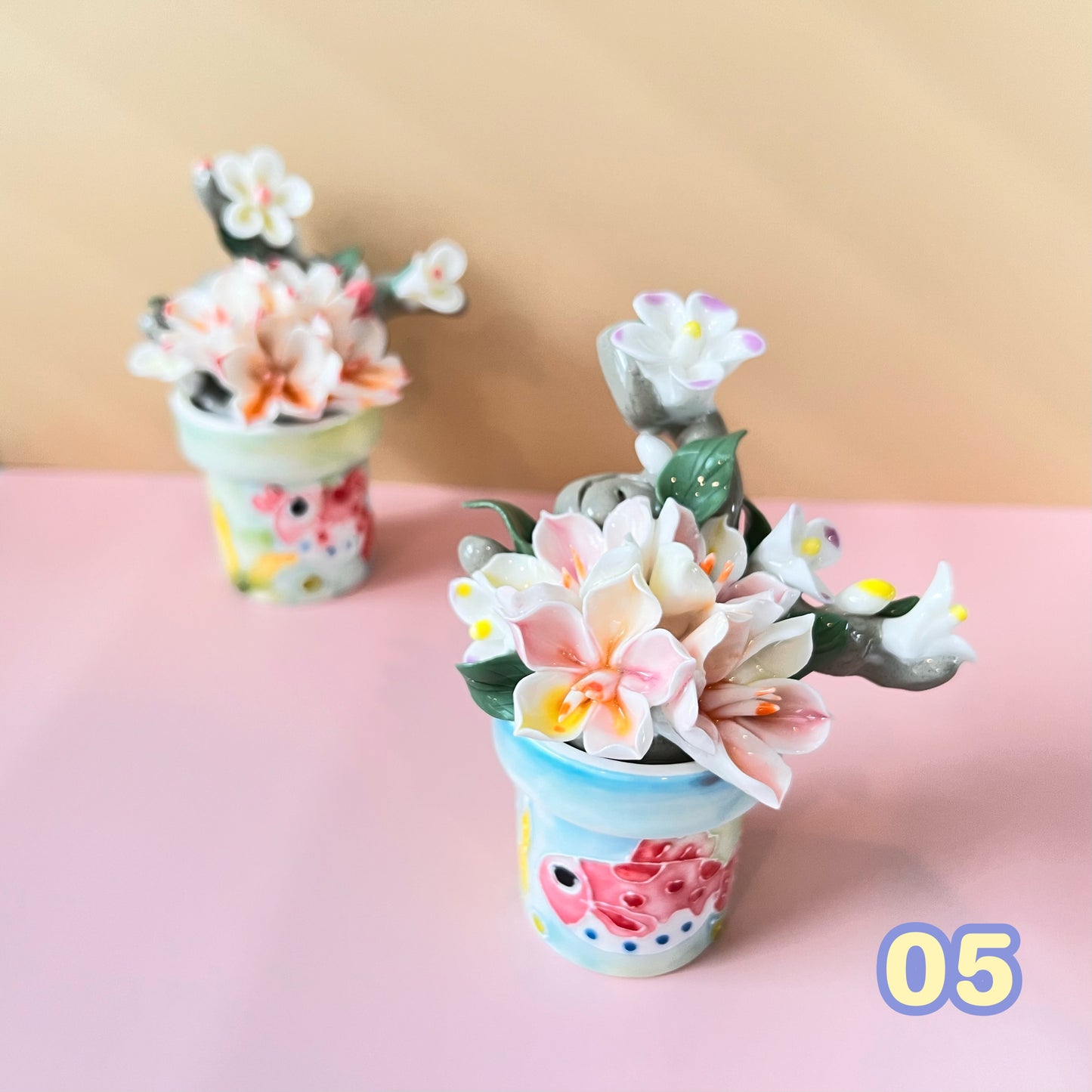Handmade Ceramic Flower-in-pot Diffuser