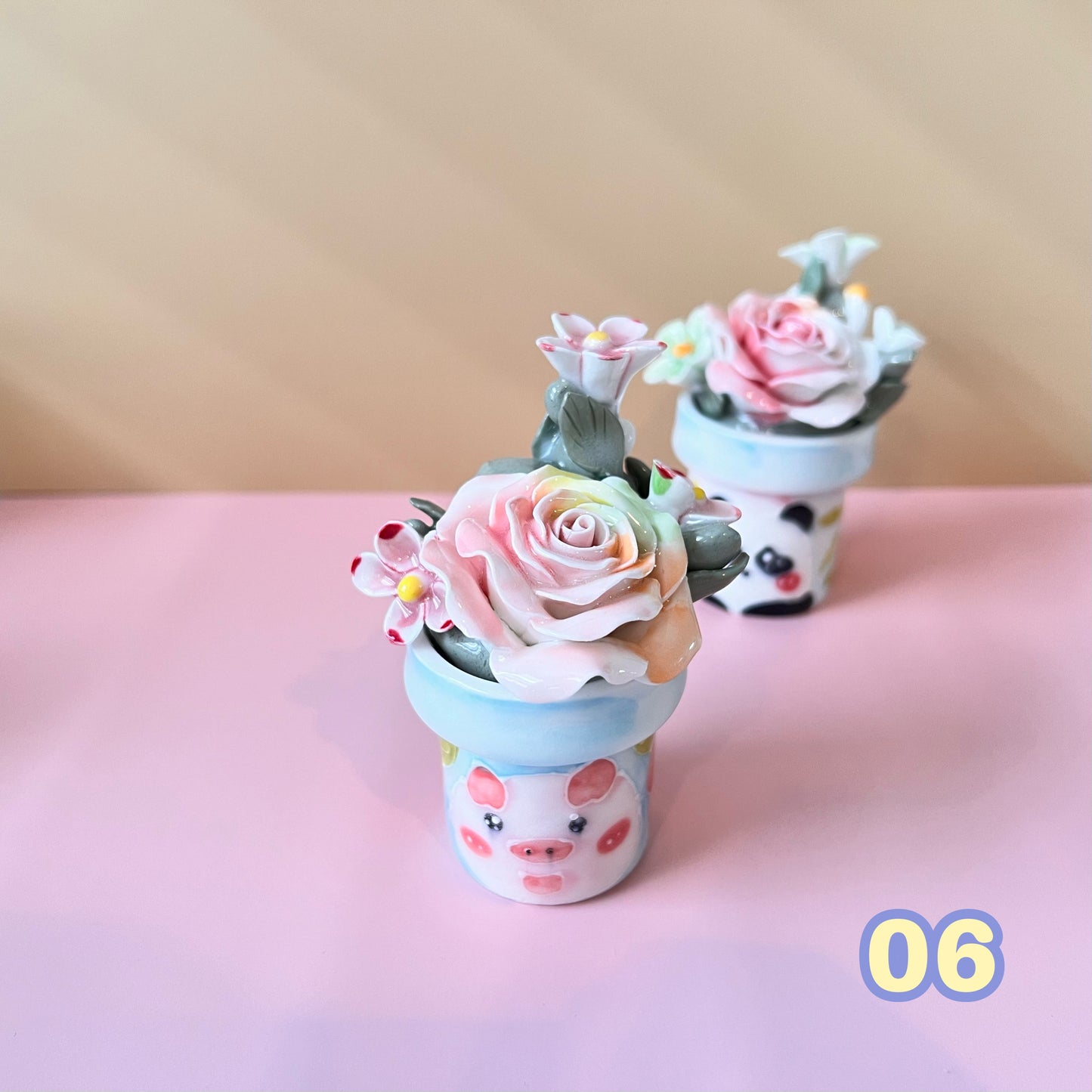 Handmade Ceramic Flower-in-pot Diffuser