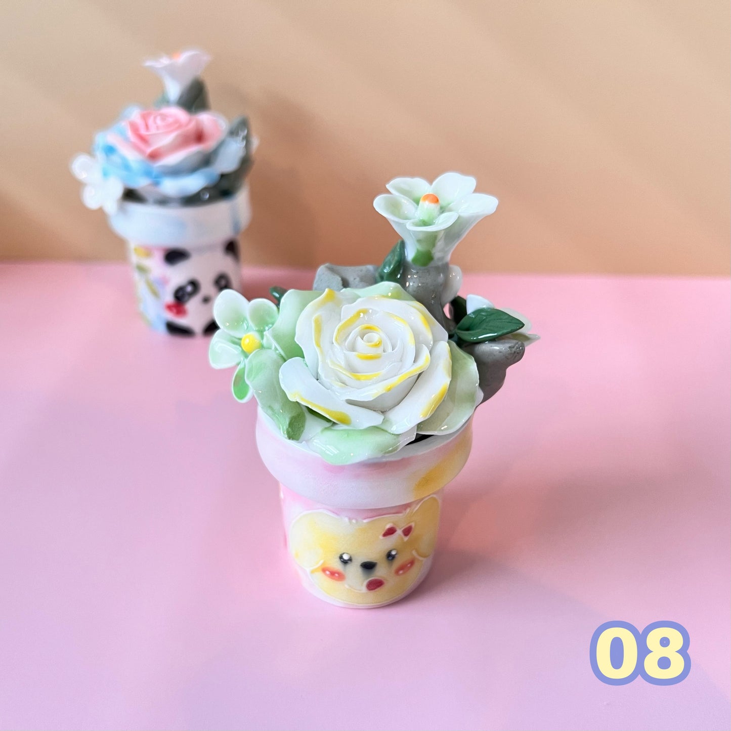 Handmade Ceramic Flower-in-pot Diffuser