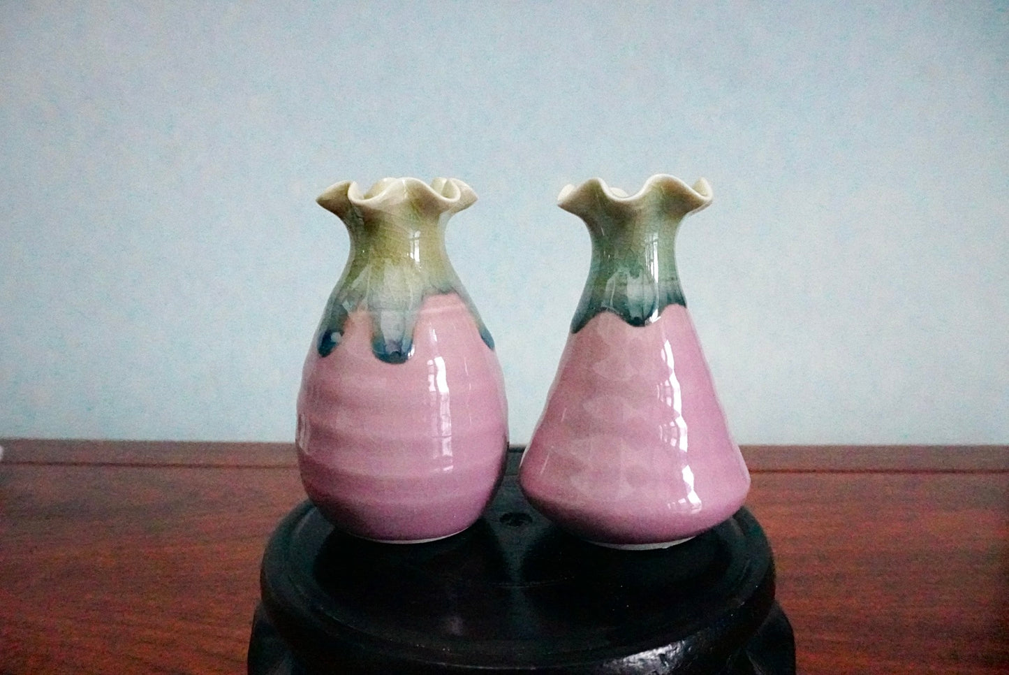 Cute mini unique glazed vases
