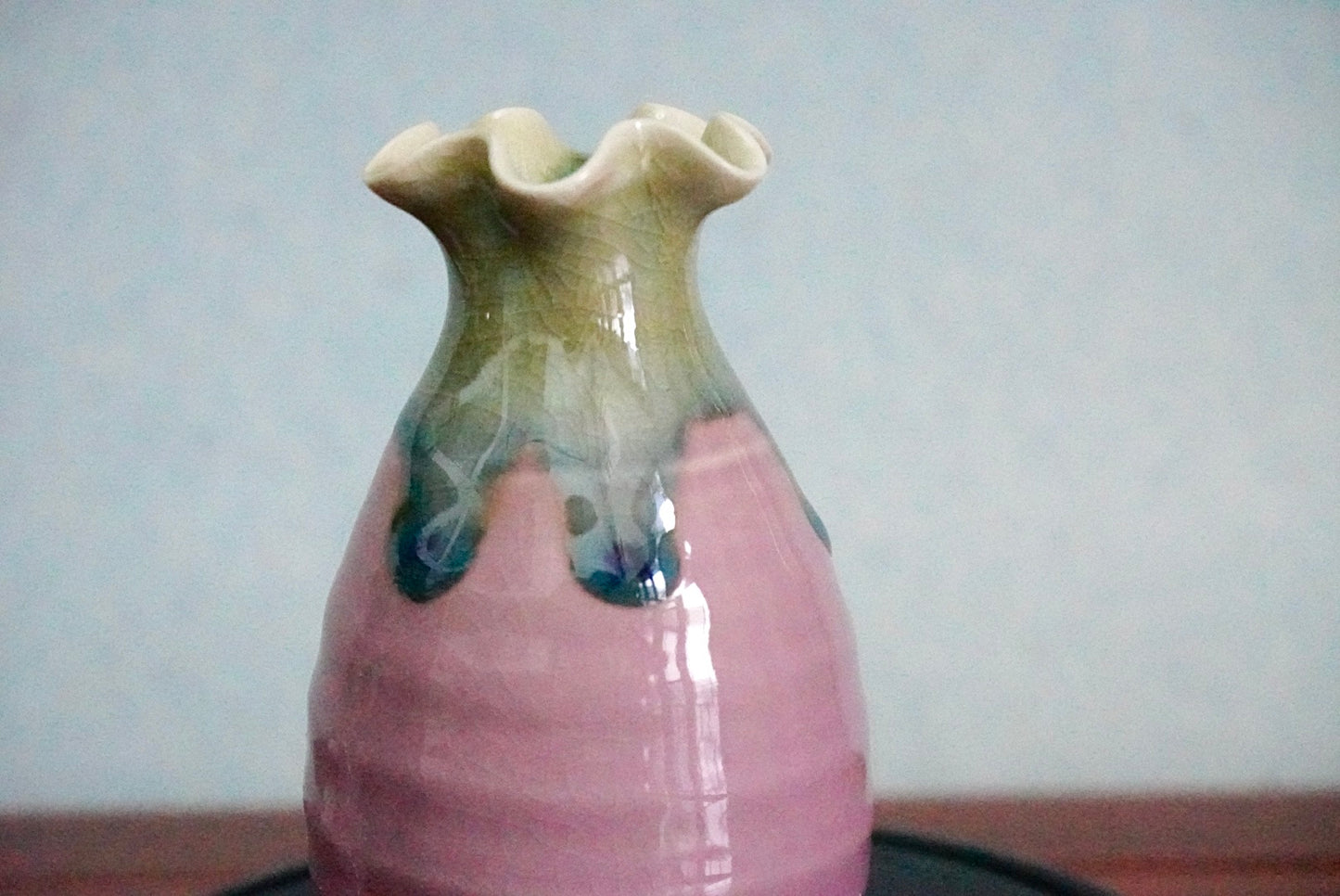 Cute mini unique glazed vases