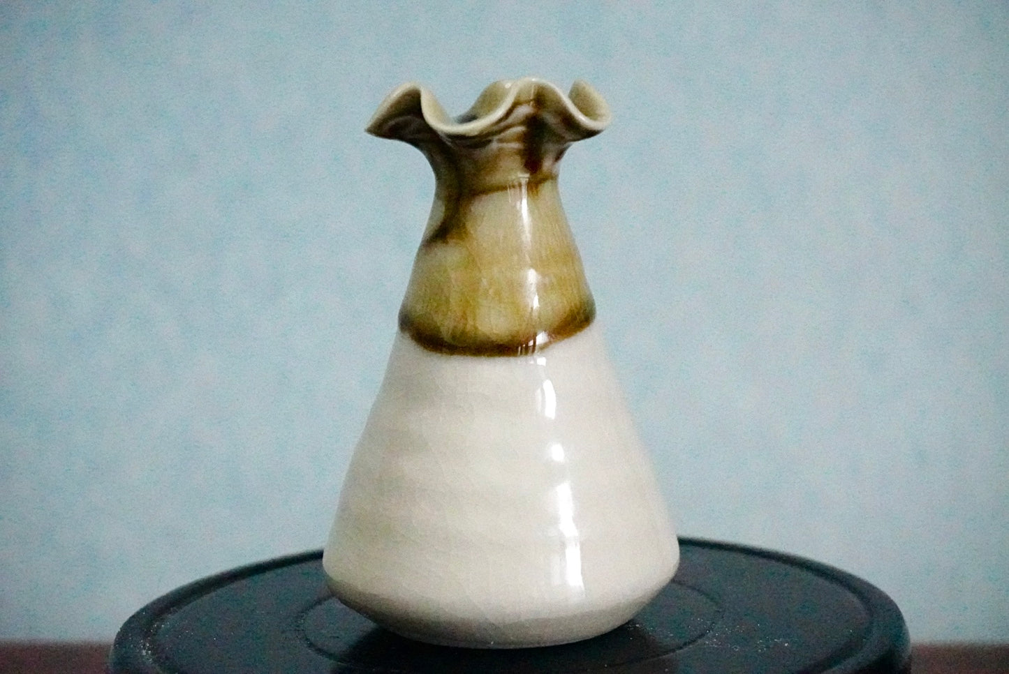 Cute mini unique glazed vases