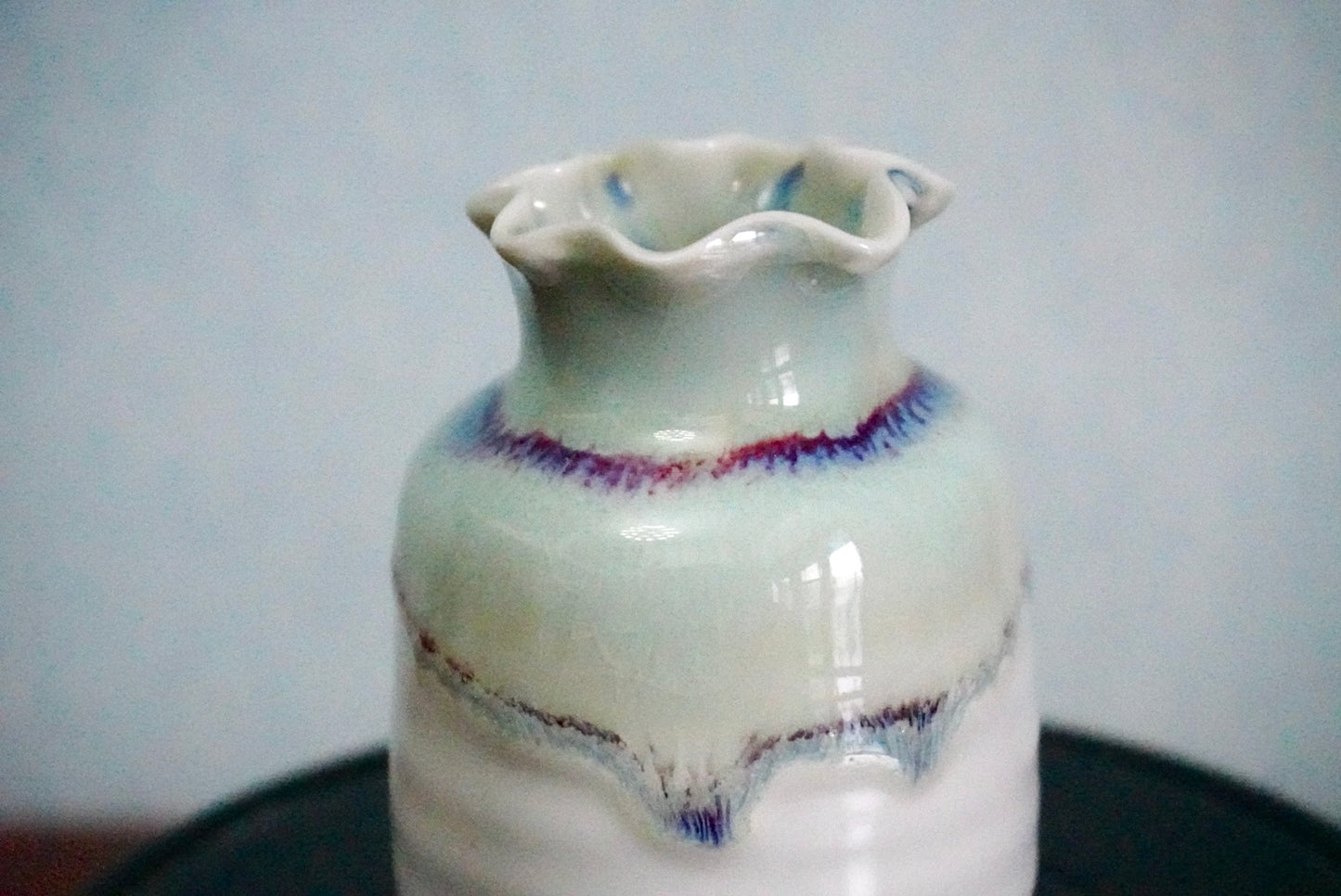 Cute mini unique glazed vases