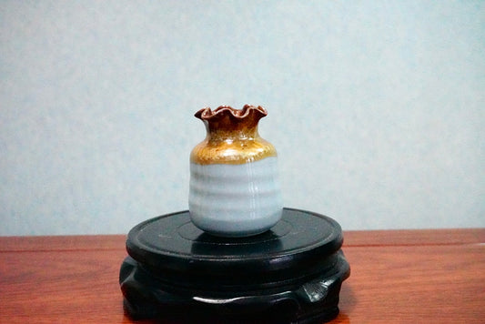 Cute mini unique glazed vases