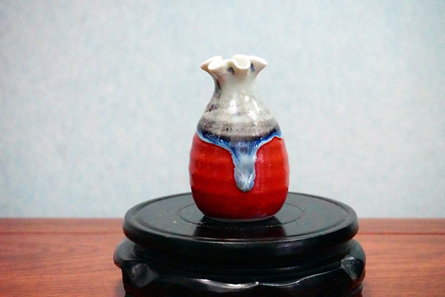 Cute mini unique glazed vases