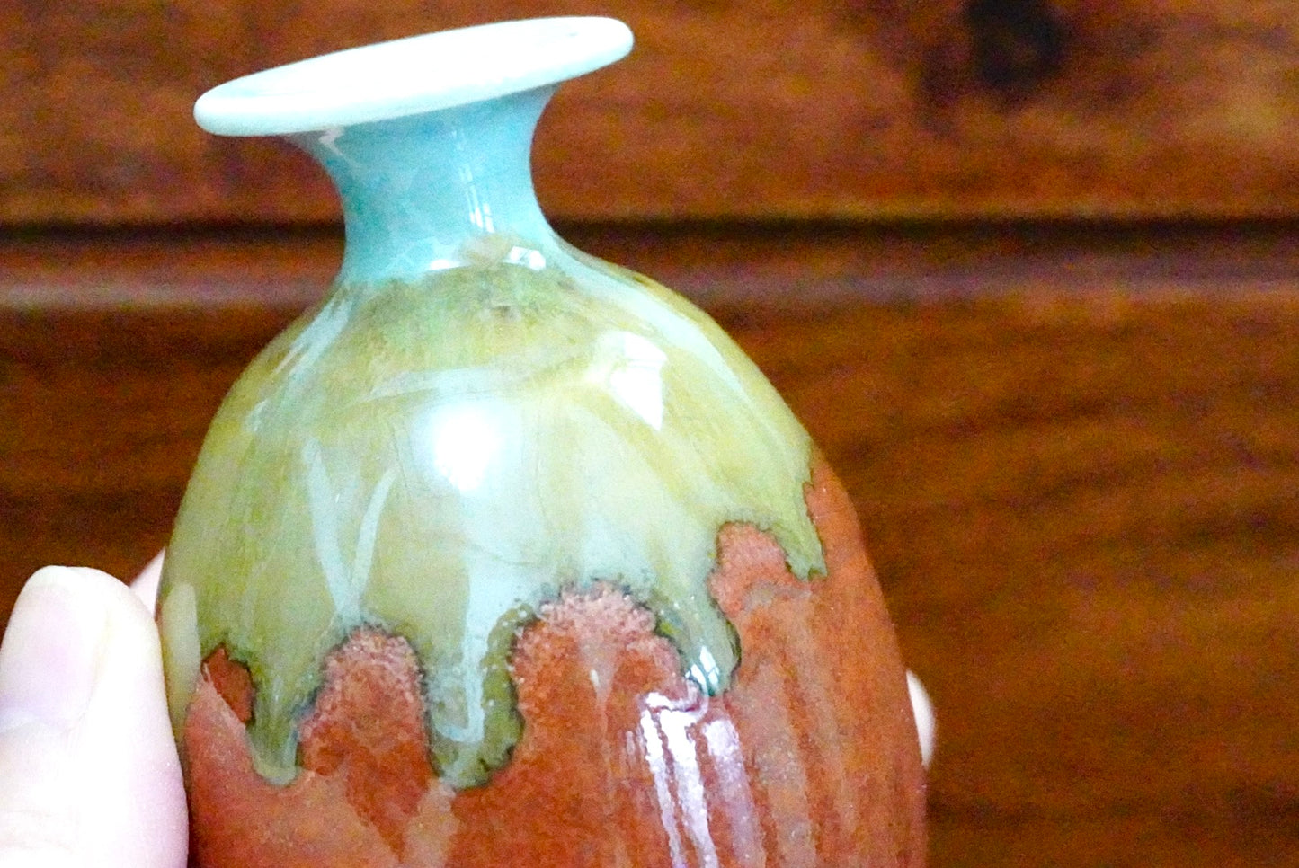 Cute mini unique glazed vases