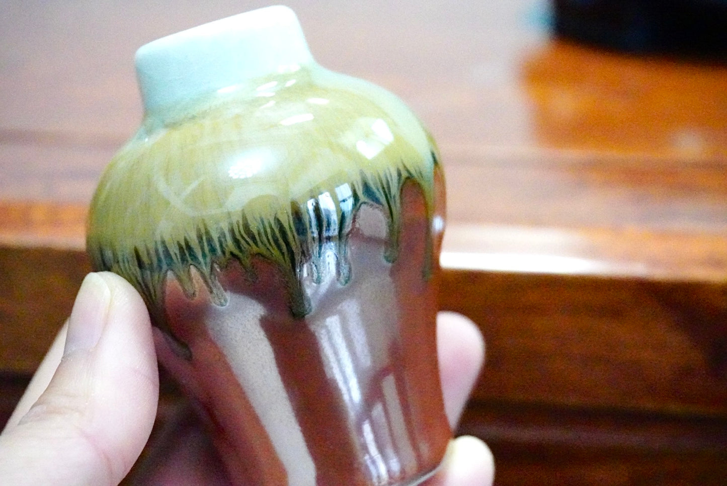 Cute mini unique glazed vases