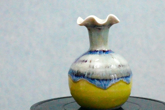 Cute mini unique glazed vases