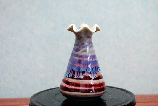 Cute mini unique glazed vases