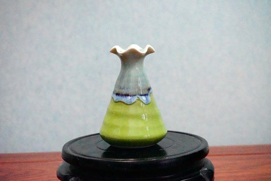 Cute mini unique glazed vases