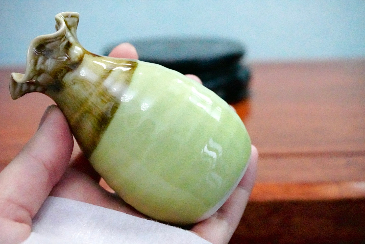 Cute mini unique glazed vases
