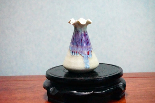 Cute mini unique glazed vases