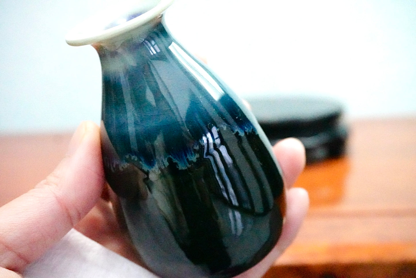 Cute mini unique glazed vases