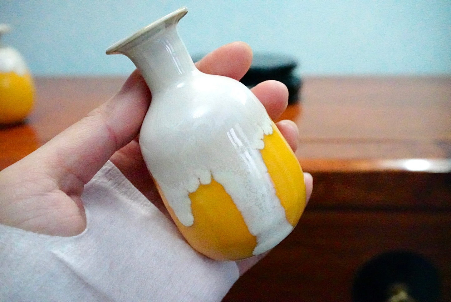 Cute mini unique glazed vases