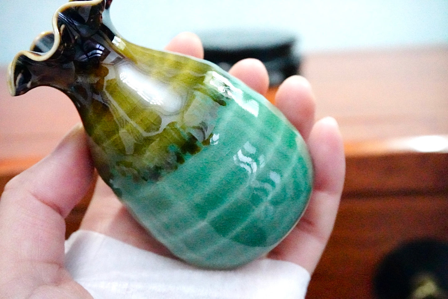 Cute mini unique glazed vases