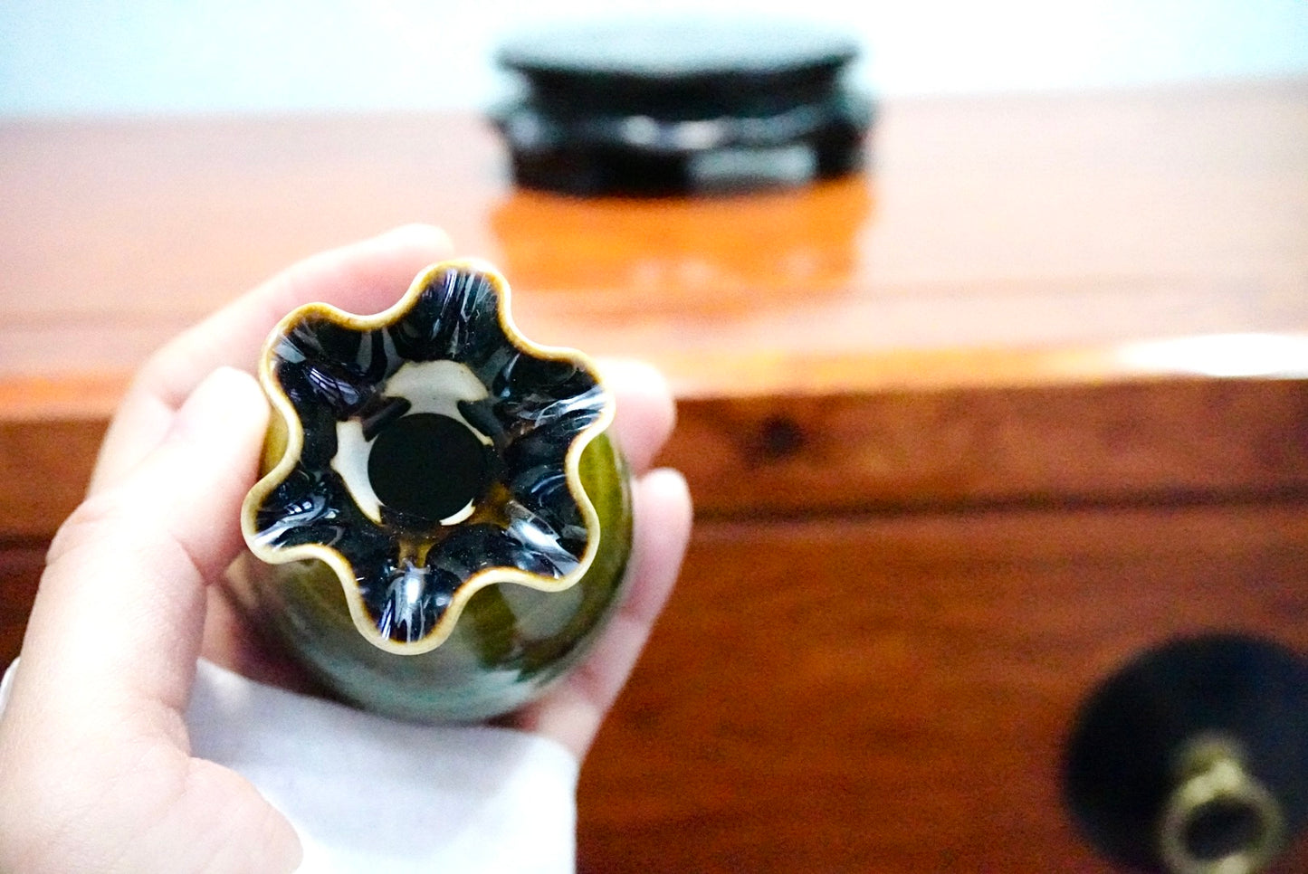 Cute mini unique glazed vases