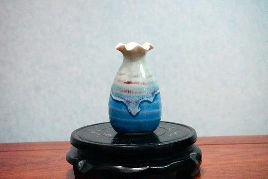 Cute mini unique glazed vases