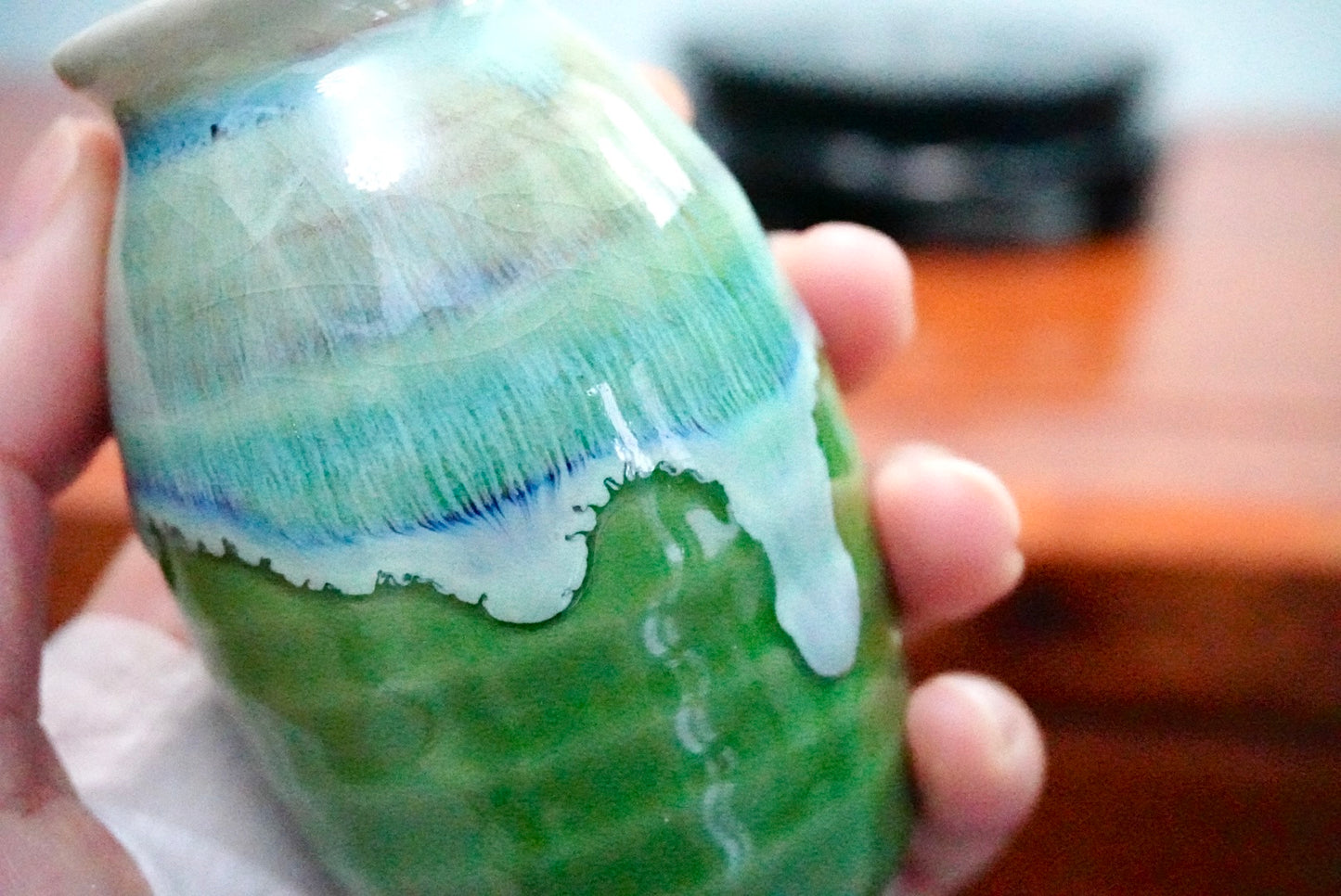 Cute mini unique glazed vases