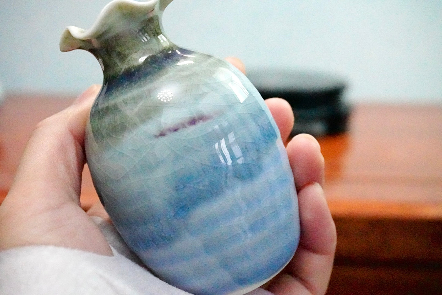 Cute mini unique glazed vases