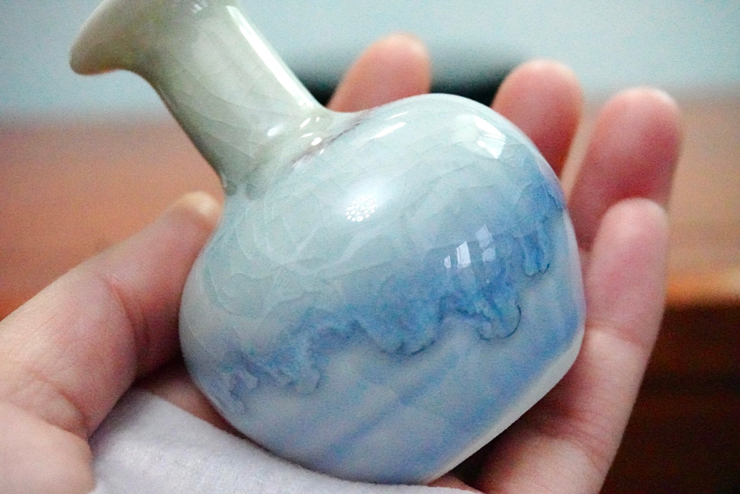 Cute mini unique glazed vases