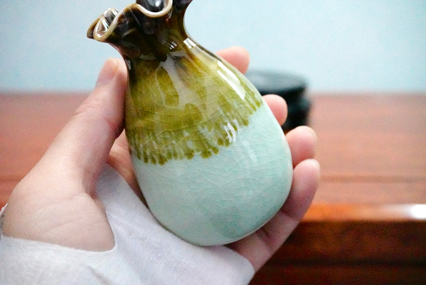 Cute mini unique glazed vases