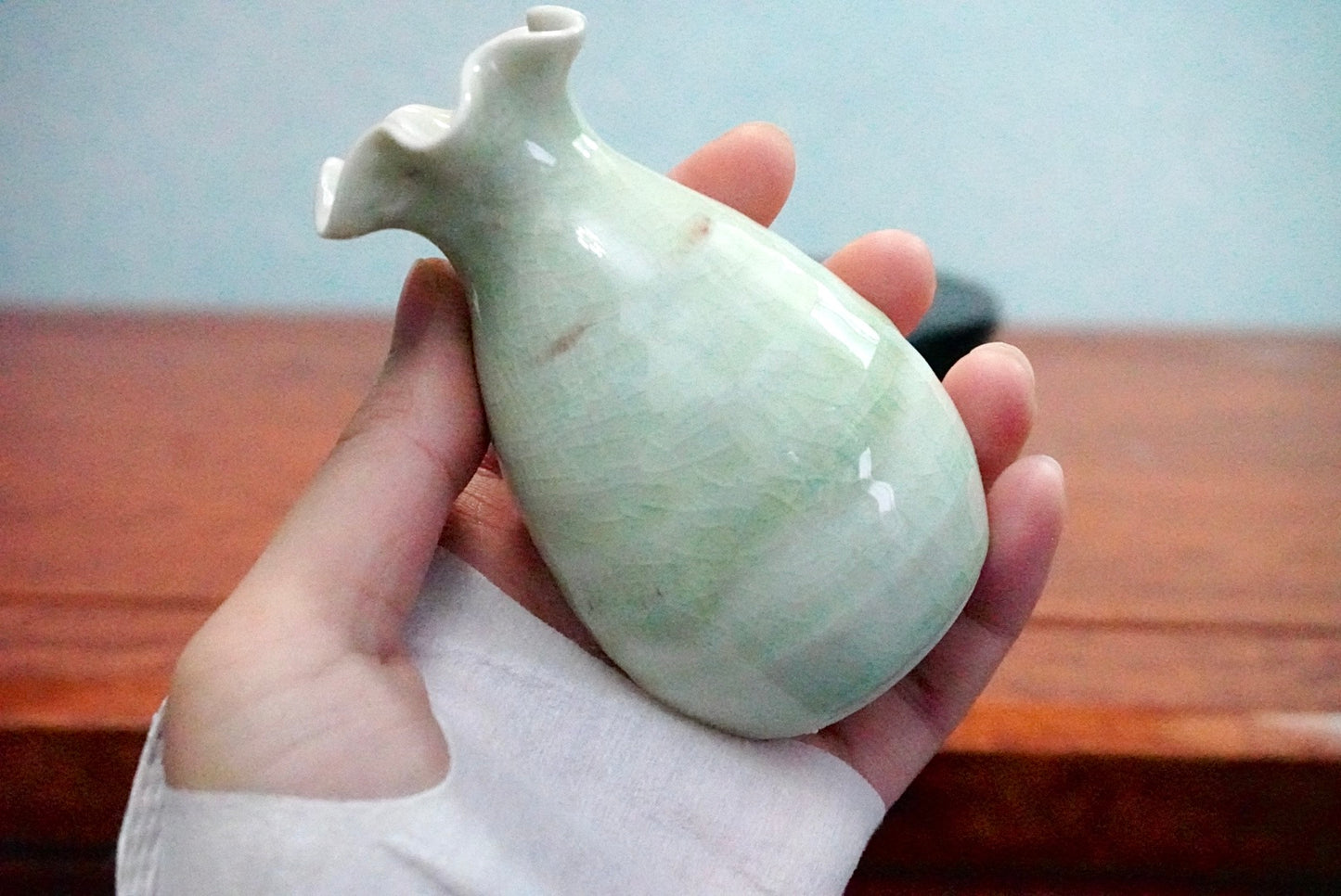 Cute mini unique glazed vases