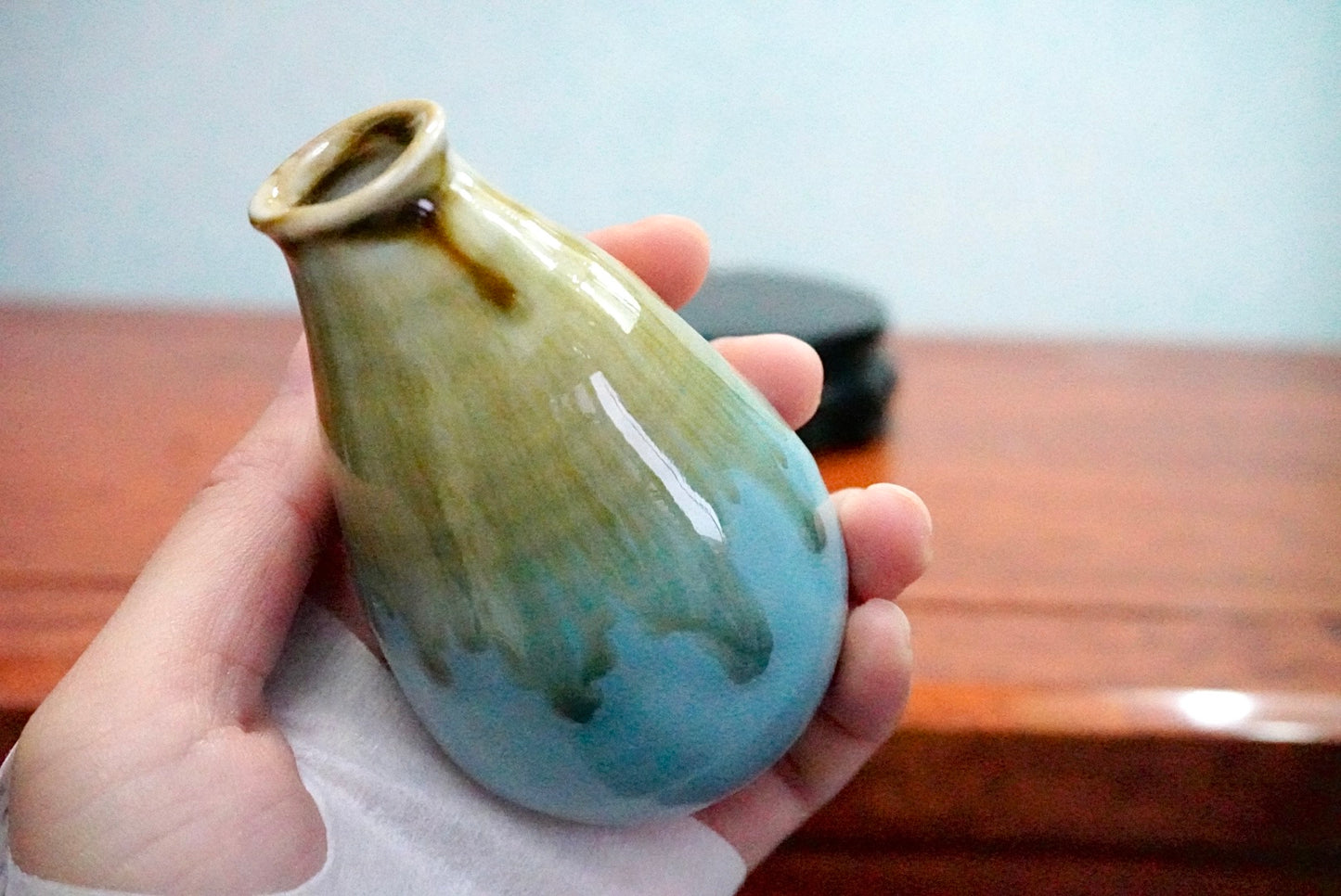 Cute mini unique glazed vases