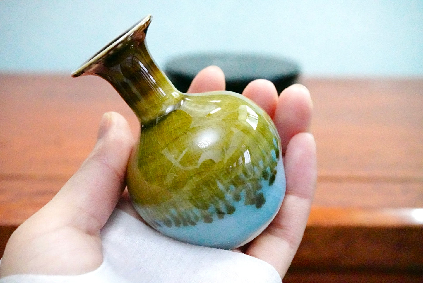 Cute mini unique glazed vases
