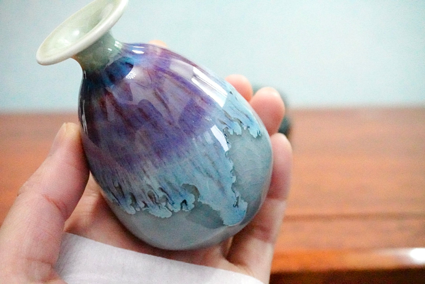 Cute mini unique glazed vases