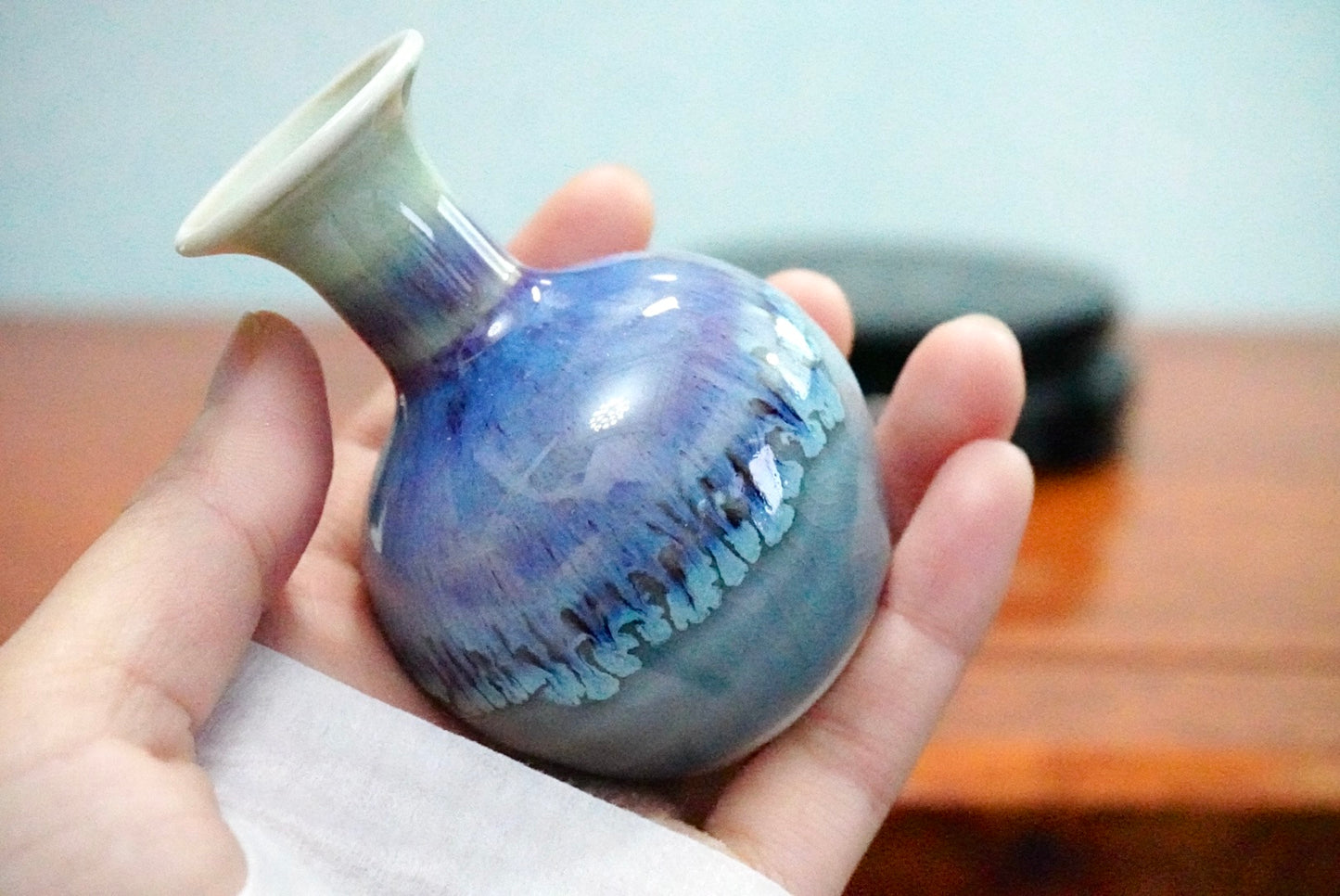 Cute mini unique glazed vases