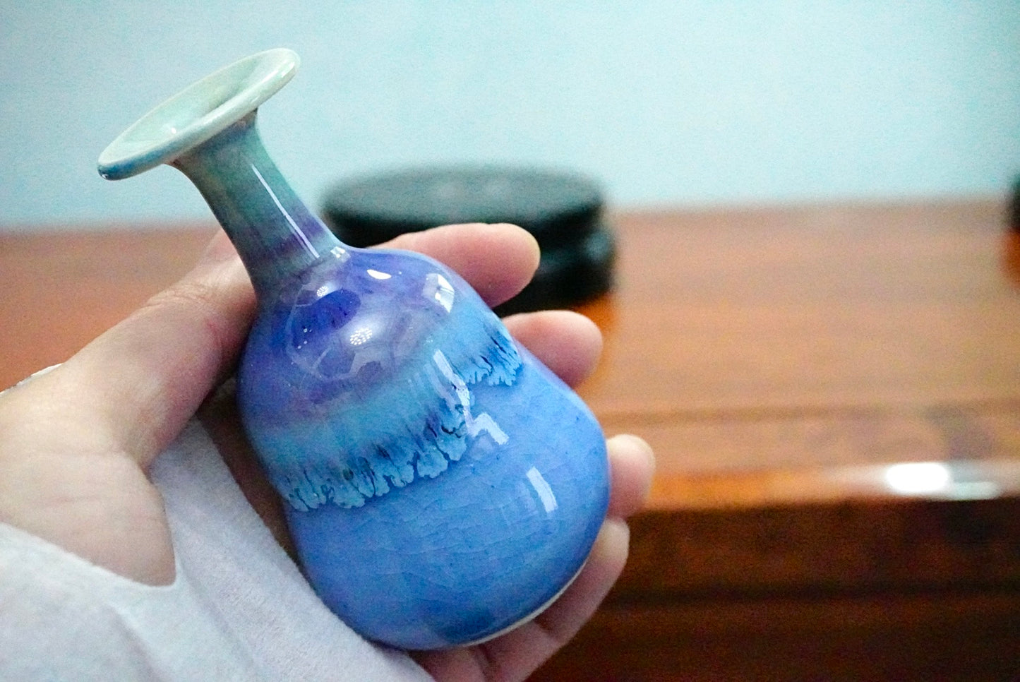 Cute mini unique glazed vases