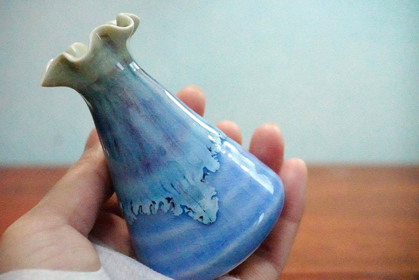 Cute mini unique glazed vases