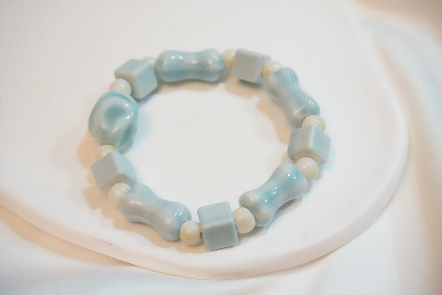 Baby Blue Ceramic Bracelet