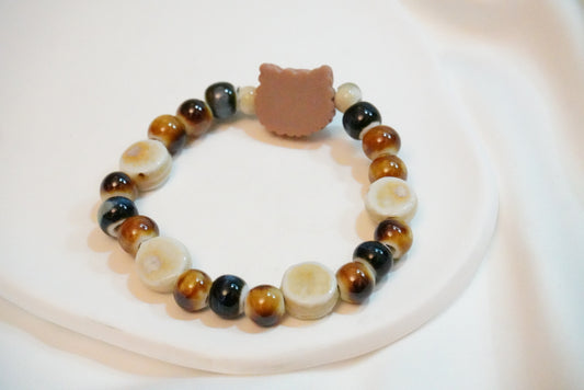 Cookie Cat Ceramic Bracelet