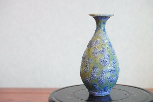 Cute mini unique bubble glazed vases