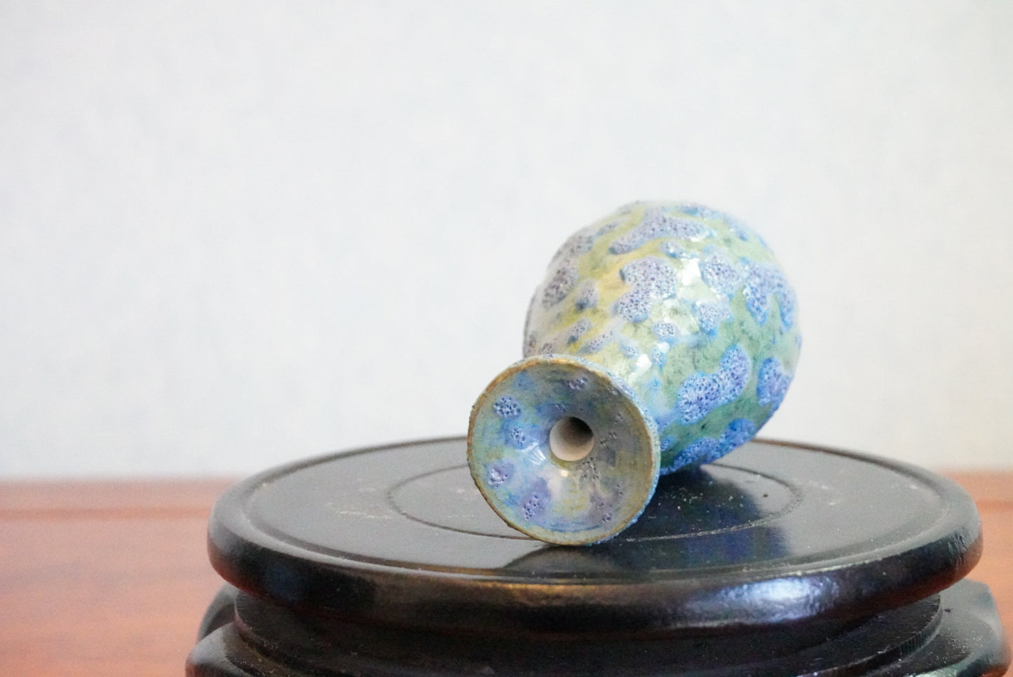 Cute mini unique bubble glazed vases