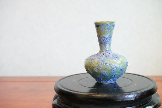 Cute mini unique bubble glazed vases