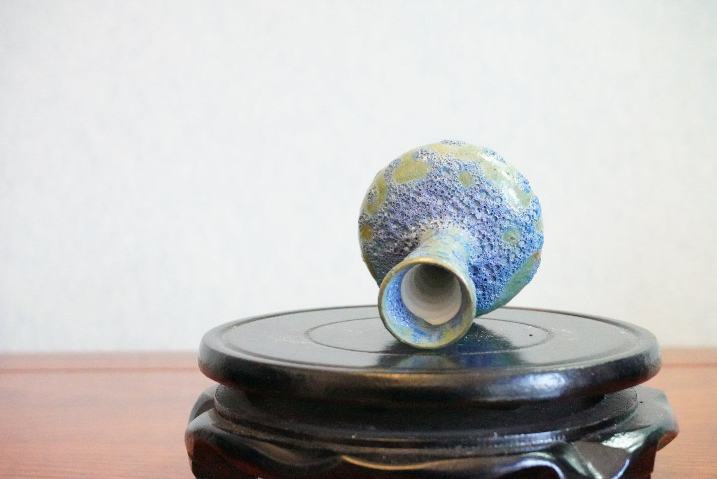Cute mini unique bubble glazed vases