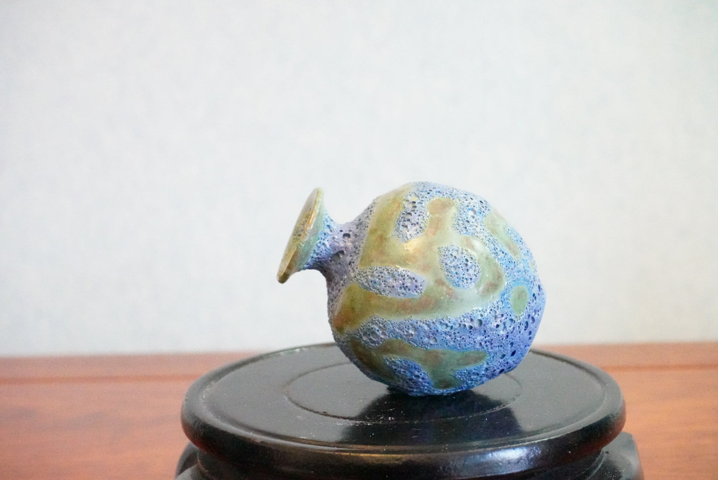 Cute mini unique bubble glazed vases