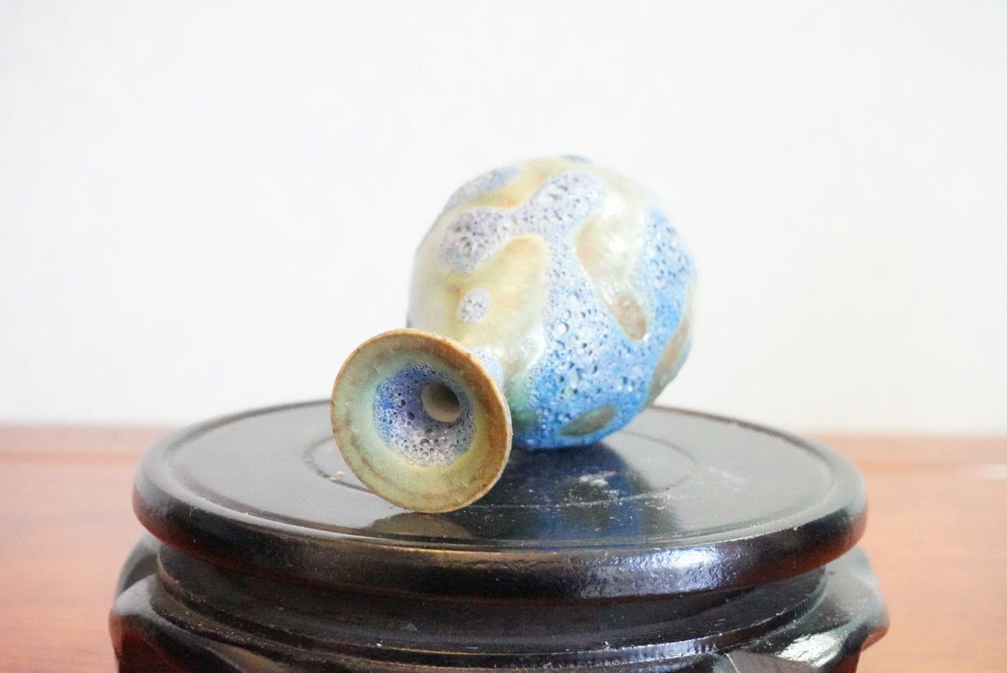 Cute mini unique bubble glazed vases