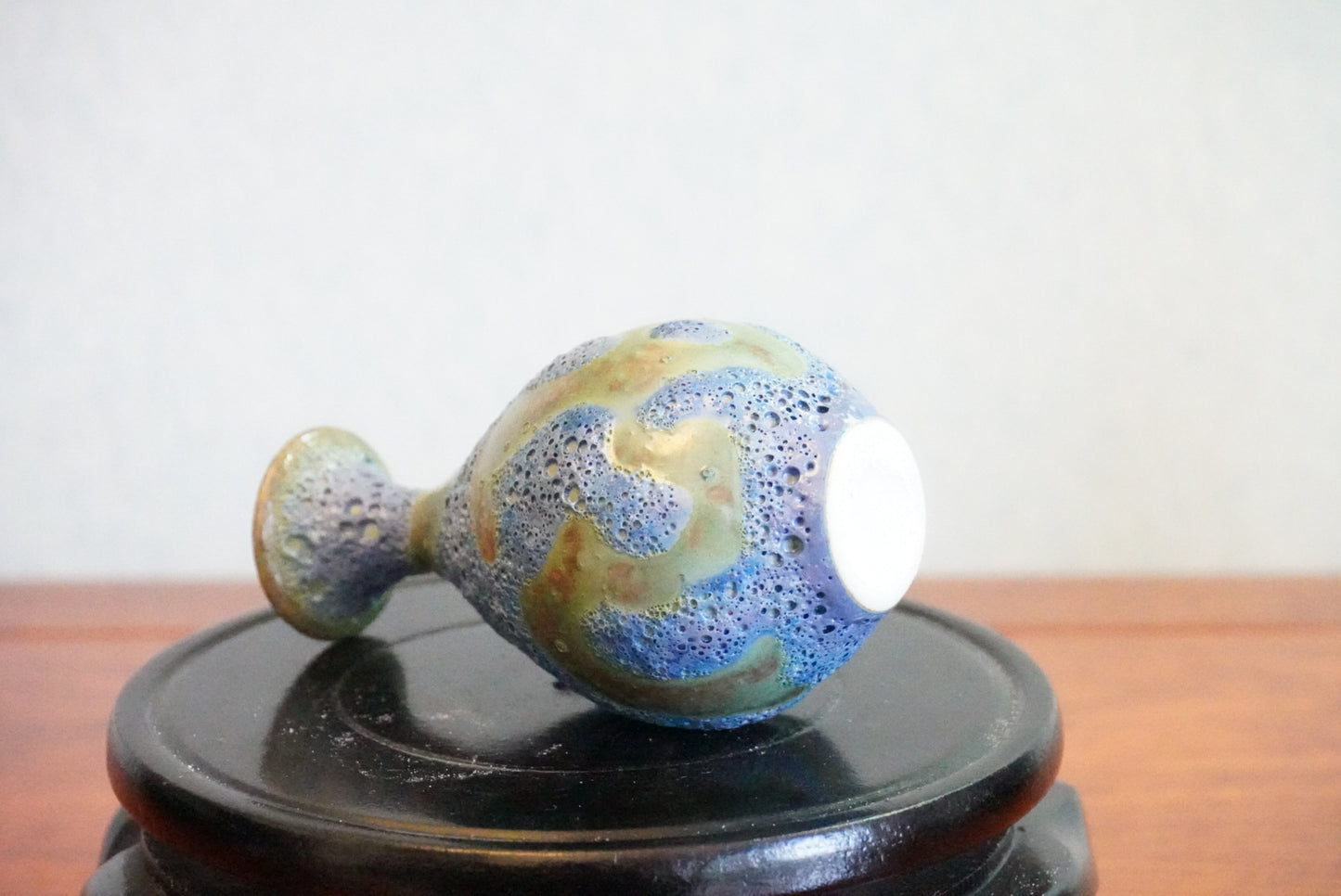 Cute mini unique bubble glazed vases