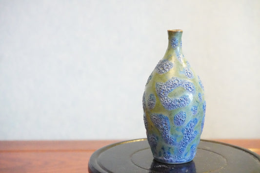 Cute mini unique bubble glazed vases