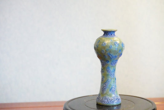 Cute mini unique bubble glazed vases