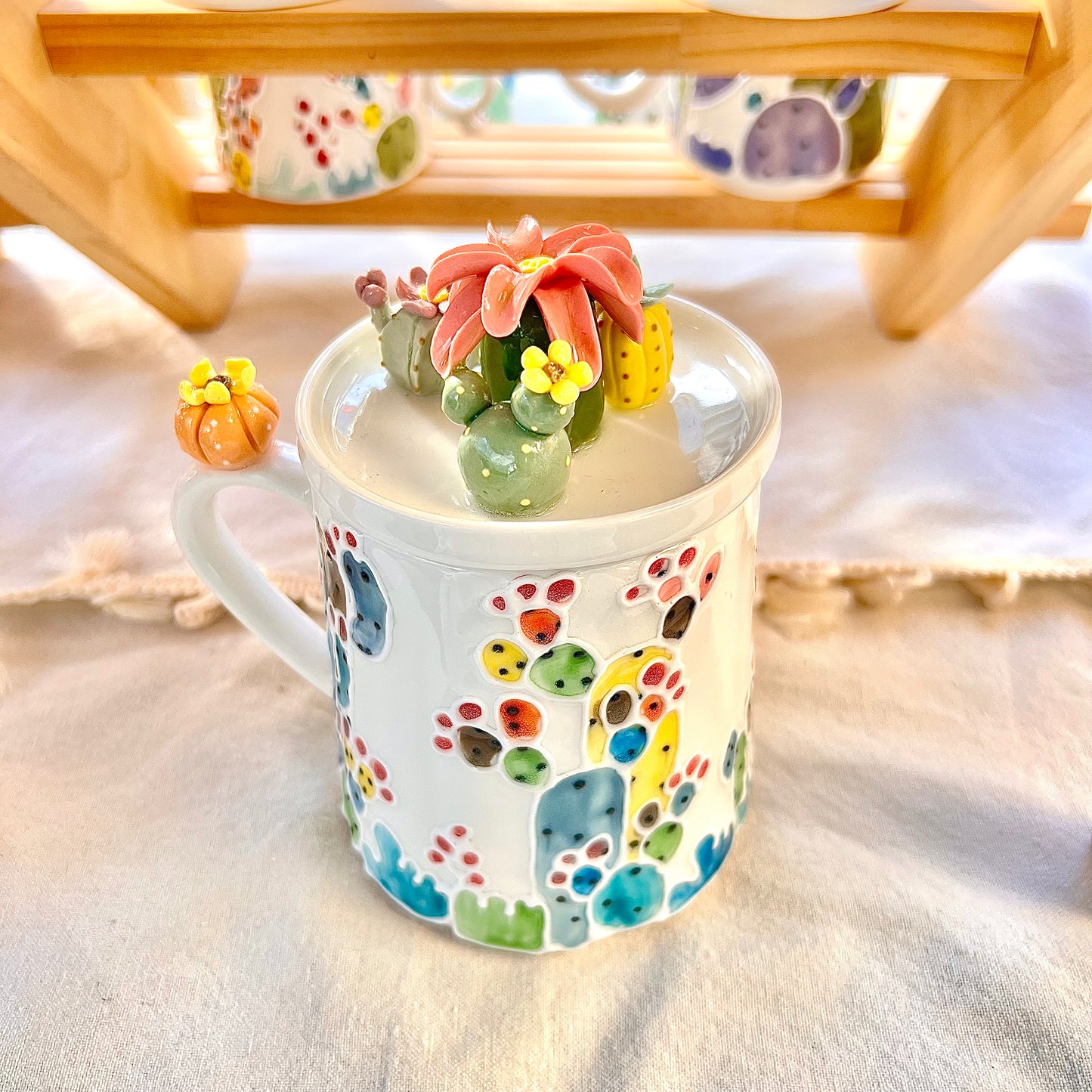 Handmade Cactus Cup Set