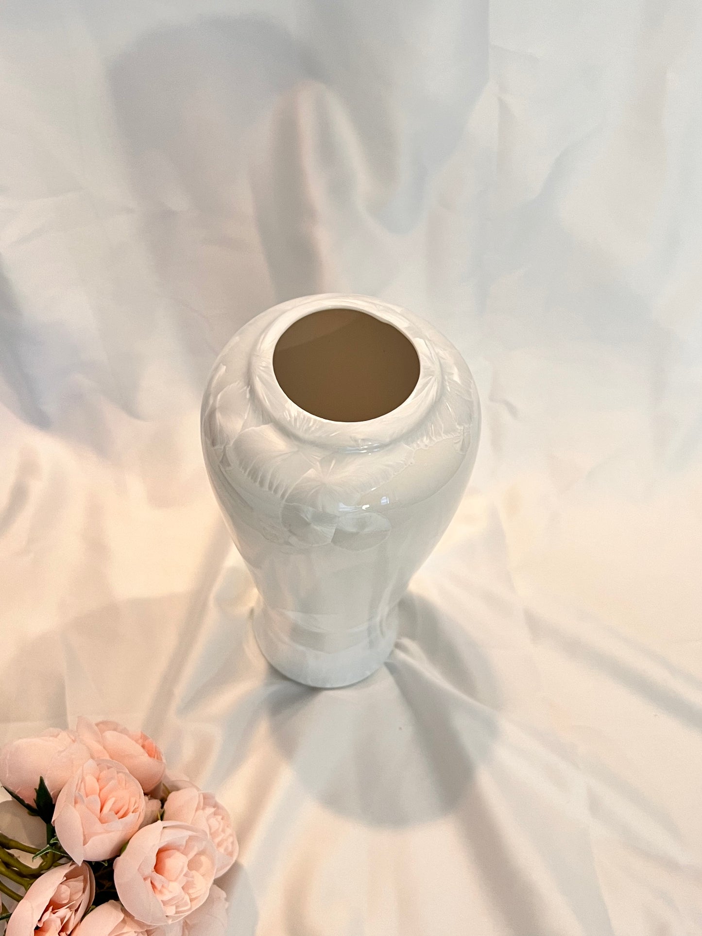 Large Crackle Glazed Unique Ceramic Vase 100% Handmade Vases for real or dried flowers