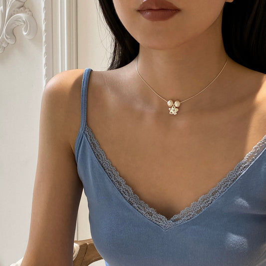 Unique Design - Stellar Pearl Radiance Choker