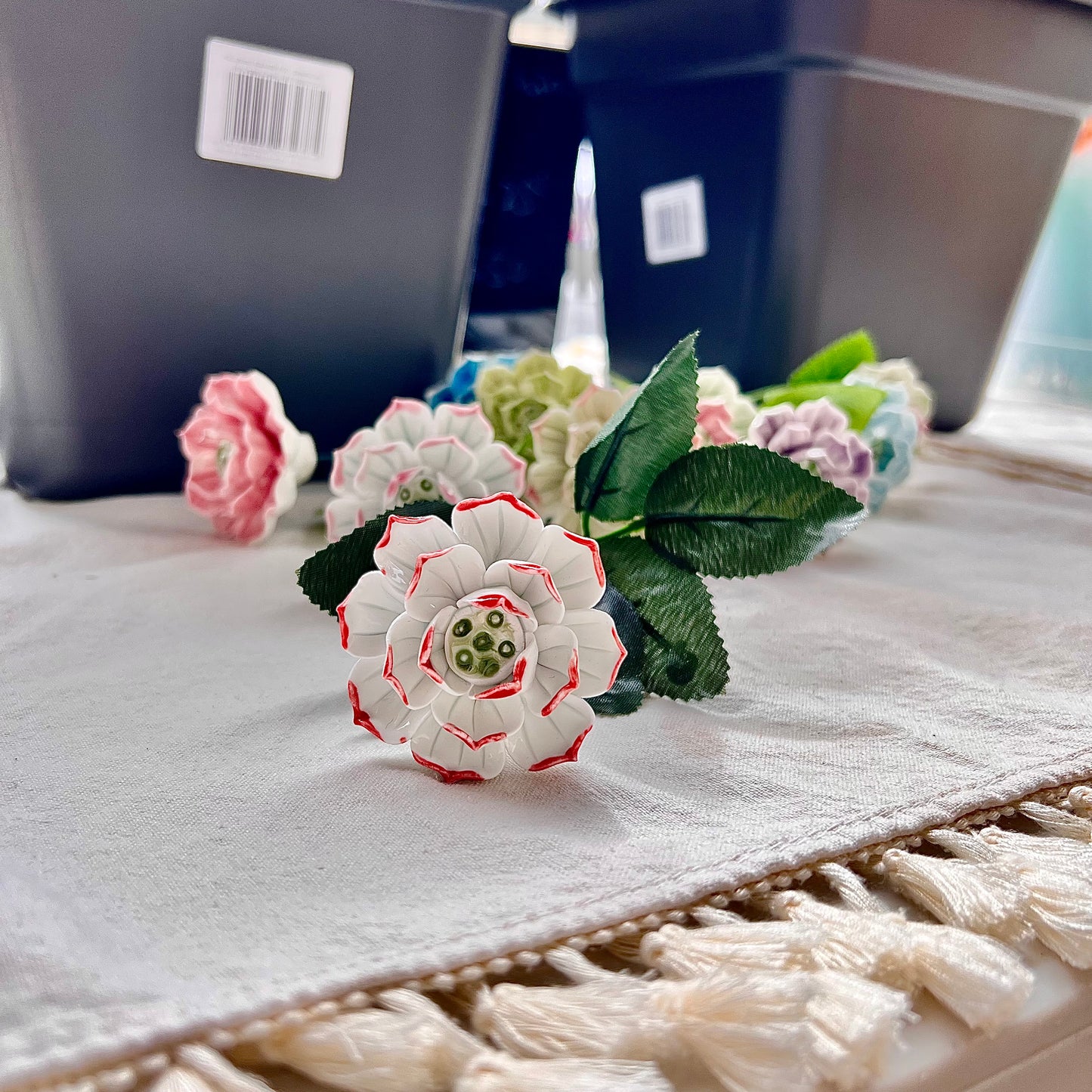 100% Handmade Ceramic Lotus | Ceramic Flower | Small Ceramic Flowers