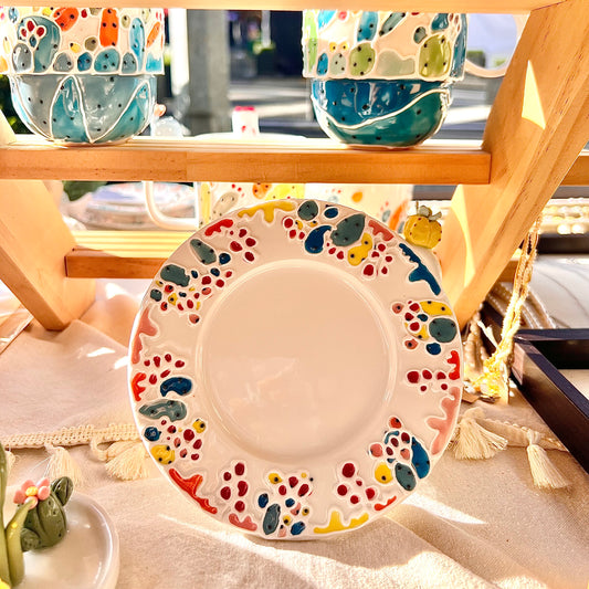 Handmade Ceramic Cactus Saucer