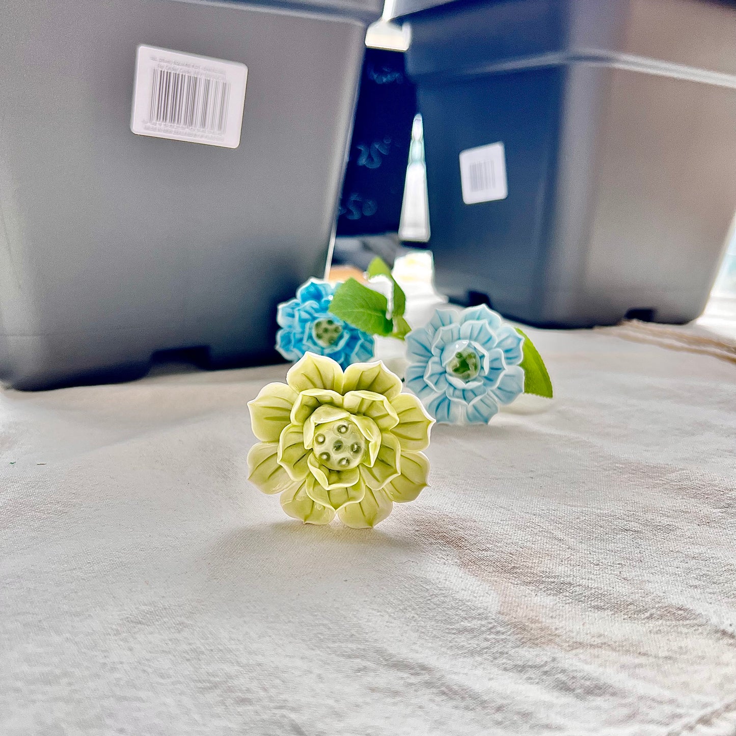 100% Handmade Ceramic Lotus | Ceramic Flower | Small Ceramic Flowers